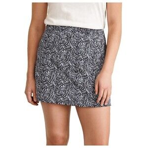Tommy Bahama Golf Skort Skirt Womens Med Blue Leafy Nature Golf Tennis Sporty